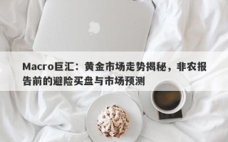 Macro巨汇：黄金市场走势揭秘，非农报告前的避险买盘与市场预测
