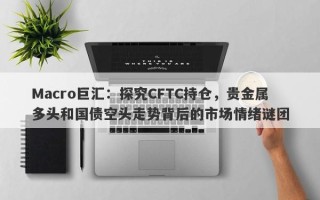 Macro巨汇：探究CFTC持仓，贵金属多头和国债空头走势背后的市场情绪谜团