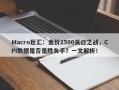 Macro巨汇：金价2500关口之战，CPI数据是否是胜负手？一文解析！