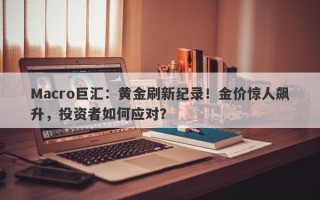 Macro巨汇：黄金刷新纪录！金价惊人飙升，投资者如何应对？