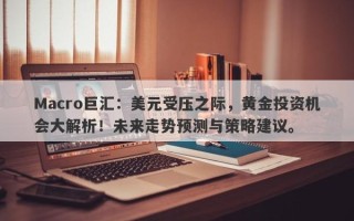 Macro巨汇：美元受压之际，黄金投资机会大解析！未来走势预测与策略建议。