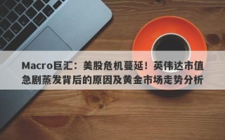 Macro巨汇：美股危机蔓延！英伟达市值急剧蒸发背后的原因及黄金市场走势分析