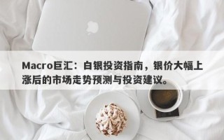 Macro巨汇：白银投资指南，银价大幅上涨后的市场走势预测与投资建议。