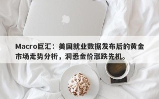 Macro巨汇：美国就业数据发布后的黄金市场走势分析，洞悉金价涨跌先机。