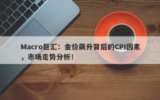 Macro巨汇：金价飙升背后的CPI因素，市场走势分析！