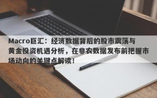 Macro巨汇：经济数据背后的股市震荡与黄金投资机遇分析，在非农数据发布前把握市场动向的关键点解读！