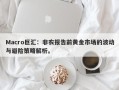 Macro巨汇：非农报告前黄金市场的波动与避险策略解析。