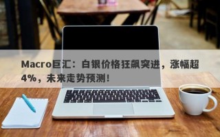 Macro巨汇：白银价格狂飙突进，涨幅超4%，未来走势预测！