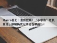Macro巨汇：金价狂飙！“小非农”危机显现，冲破历史记录近在眼前？