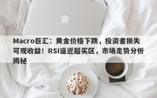 Macro巨汇：黄金价格下跌，投资者损失可观收益！RSI逼近超买区，市场走势分析揭秘