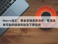 Macro巨汇：黄金市场走势分析，警惕未来可能的回调风险及下跌空间