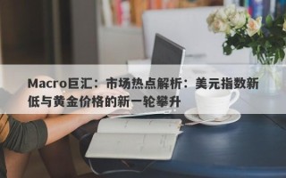 Macro巨汇：市场热点解析：美元指数新低与黄金价格的新一轮攀升