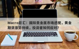 Macro巨汇：国际贵金属市场透视，黄金期货涨势持续，投资者如何应对？
