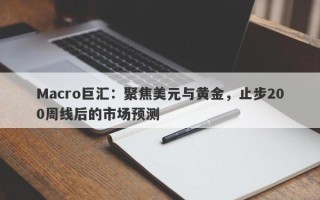 Macro巨汇：聚焦美元与黄金，止步200周线后的市场预测