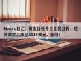 Macro巨汇：黄金价格今日走势分析，现货黄金上涨至2518美元、盎司！
