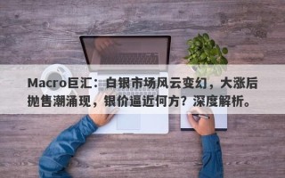Macro巨汇：白银市场风云变幻，大涨后抛售潮涌现，银价逼近何方？深度解析。