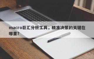 macro巨汇分析工具，精准决策的关键在哪里？
