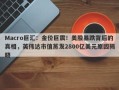 Macro巨汇：金价巨震！美股暴跌背后的真相，英伟达市值蒸发2800亿美元原因揭晓