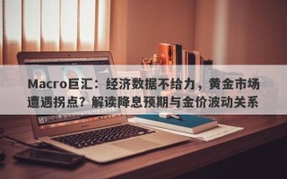 Macro巨汇：经济数据不给力，黄金市场遭遇拐点？解读降息预期与金价波动关系