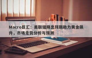 Macro巨汇：美联储降息预期助力黄金飙升，市场走势分析与预测