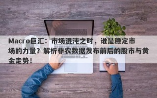 Macro巨汇：市场混沌之时，谁是稳定市场的力量？解析非农数据发布前后的股市与黄金走势！