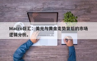 Macro巨汇：美元与黄金走势背后的市场逻辑分析。
