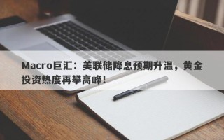 Macro巨汇：美联储降息预期升温，黄金投资热度再攀高峰！