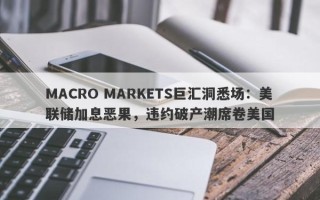 MACRO MARKETS巨汇洞悉场：美联储加息恶果，违约破产潮席卷美国