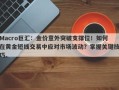 Macro巨汇：金价意外突破支撑位！如何在黄金短线交易中应对市场波动？掌握关键技巧。