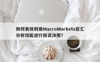 如何有效利用MacroMarkets巨汇分析功能进行投资决策？