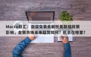 Macro巨汇：资深交易员解析美联储政策影响，金银市场未来趋势如何？机会在哪里？