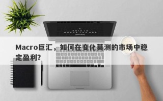 Macro巨汇，如何在变化莫测的市场中稳定盈利？