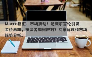 Macro巨汇：市场震动！鲍威尔言论引发金价暴跌，投资者如何应对？专家解读和市场趋势分析。