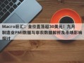 Macro巨汇：金价直落超30美元！九月制造业PMI数据与非农数据解析及市场影响探讨