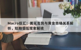 Macro巨汇：美元走势与黄金市场关系解析，短期受压现象解读