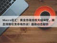 Macro巨汇：黄金市场惊现大幅调整，降息预期引发市场热议！最新动态解析