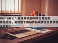 Macro巨汇：金价暴涨逾80美元背后的真相揭秘，美联储下周动作影响黄金交易策略深度解析。
