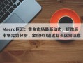 Macro巨汇：黄金市场最新动态，短跌后市场走势分析，金价RSI逼近超买区需注意