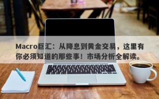 Macro巨汇：从降息到黄金交易，这里有你必须知道的那些事！市场分析全解读。