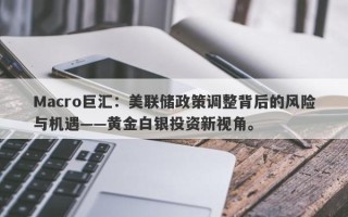 Macro巨汇：美联储政策调整背后的风险与机遇——黄金白银投资新视角。