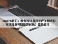 Macro巨汇：黄金价格暴跌逼近关键点位！市场降息预期是否过热？最新解读