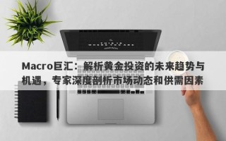 Macro巨汇：解析黄金投资的未来趋势与机遇，专家深度剖析市场动态和供需因素