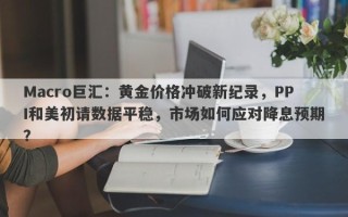 Macro巨汇：黄金价格冲破新纪录，PPI和美初请数据平稳，市场如何应对降息预期？