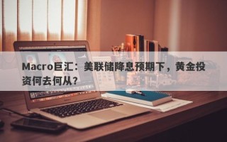 Macro巨汇：美联储降息预期下，黄金投资何去何从？