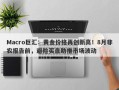 Macro巨汇：黄金价格再创新高！8月非农报告前，避险买盘助推市场波动