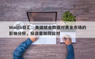 Macro巨汇：美国就业数据对黄金市场的影响分析，投资者如何应对