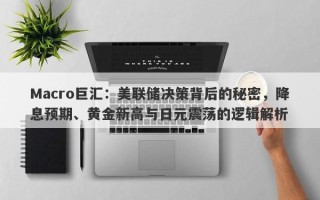 Macro巨汇：美联储决策背后的秘密，降息预期、黄金新高与日元震荡的逻辑解析