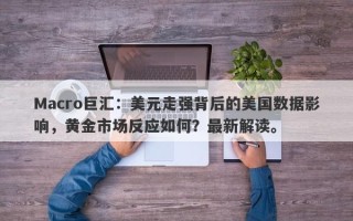 Macro巨汇：美元走强背后的美国数据影响，黄金市场反应如何？最新解读。