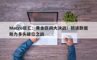 Macro巨汇：黄金区间大决战！初请数据助力多头破位之战