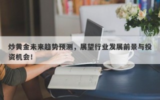 炒黄金未来趋势预测，展望行业发展前景与投资机会！